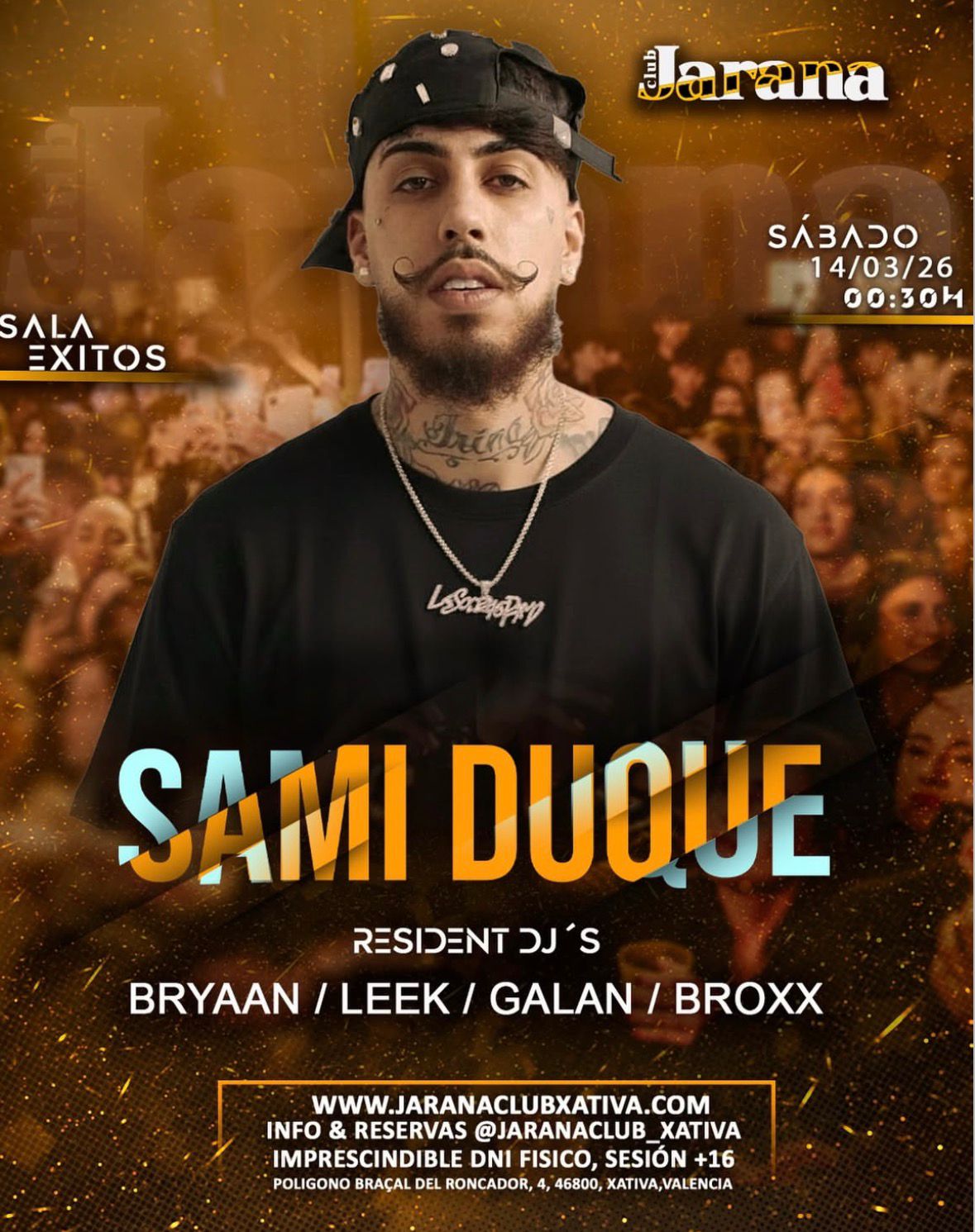 Sami Duque en Club Jarana · evento en Flipala